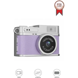 Dijital Fotoğraf Makineleri Video Kamera Mini Anahtarlık 1080P CMR35 Mor