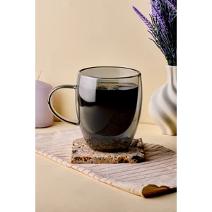 Füme Çift Cidarlı Kupa 300 ml