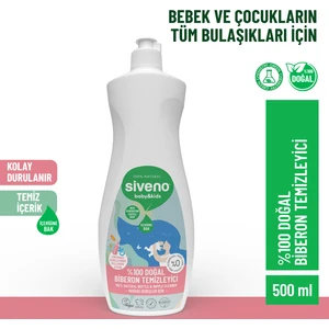 %100 Doğal Emzik ve Biberon Temizleyicisi Bitkisel Elde Bulaşık Sabunu Nemlendirici Vegan 500 ml