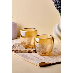 Amber 2'li Çift Cidarlı Espresso Cup 80 ml