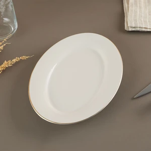 Alisa Gold Kayık Tabak 25 cm