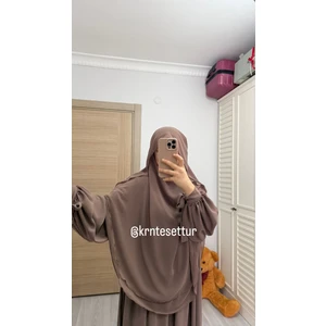 Kol Bağlamalı Elbise Gölgeli Sufle