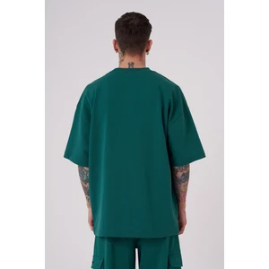 Erkek Machinist Dollar Basic Oversize Tişört Yağ Yeşili
