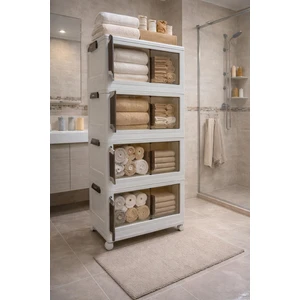 Plus Medikal Çok Amaçlı Modüler 4’lü Portatif Dolap