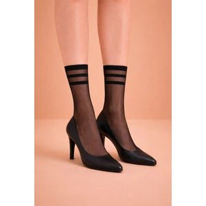 Kadın Konçu Çemberli Ince Soket Çorap