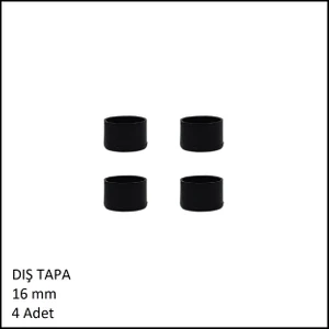 Pls Düz Tapa Dış 16 Mm 4 Adet
