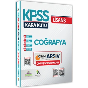 Karakutu Yayınları KPSS Lisans Coğrafyanın Kara Kutusu Konu Özetli Dijital Çözümlü ÖSYM Çıkmış Soru Havuzu Bankası