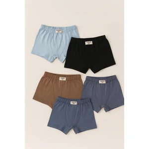 Erkek Çocuk 5'li Desenli Boxer