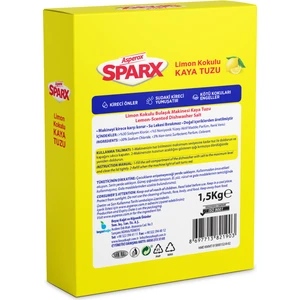 Sparx Limon Kokulu Bulaşık Makinesi Kaya Tuzu 1, 5 kg