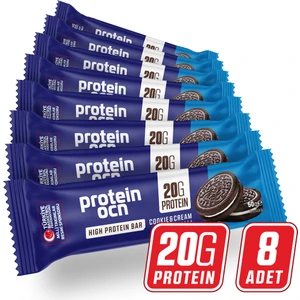 Protein Bar - Cookie & Cream 50G x 8 Adet