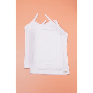 Katia & Bony 2 li Paket Kız Çocuk Atlet Beyaz/Beyaz