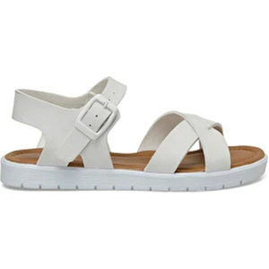 Beyaz Polaris KLAS.F4FX Kız Çocuk Sandalet Düz Topuk PVC Malzeme ile Şık Tasarım