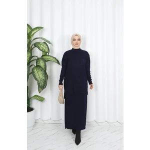 Nisum Moda Cep Detaylı Triko Etekli Takım