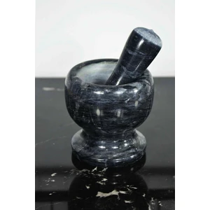 Zuzu Made Lüks Siyah Desenli Mermer Havan