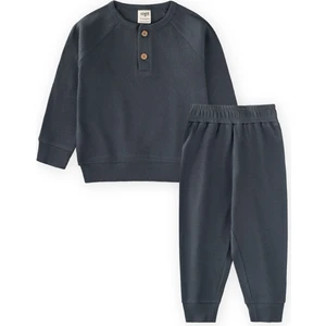 Reglan Kol Patlı Erkek Basıc Takım Antrasit