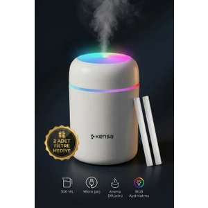 300 ml Ultrasonik Ledli Hava Nemlendirici Buhar Makinesi Ve Aroma Difüzörü