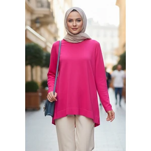 Basic Triko Tunik 902 Fuşya