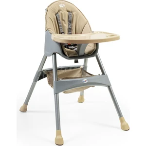 BABY2GO Hamburg Çift Tablalı Mama Sandalyesi - Kahverengi Standart