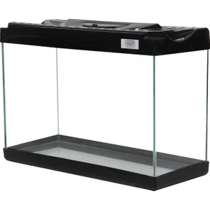 Kanki Pet 35 cm KP3518 Siyah Renkli Kapaklı Akvaryum 12 Litre Ekonomik