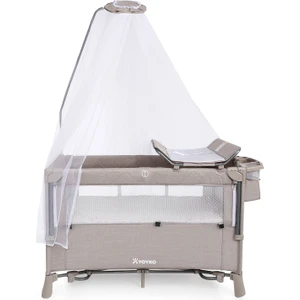 Otomatik Açılan ve Katlanan New Exclusive Comfort 8 In 1 Oyun Parkı Bej Haki 76 x 116 cm