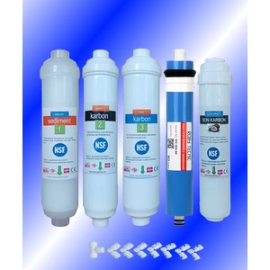 netsu arıtma -Nsf li-Çift Karbon Ön filtre- Tüm  Kapalı Kasa Su Arıtma Cihazı Filtresi-5 li Filtre Seti-