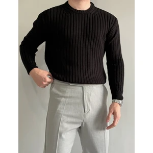 Erkek Oversize Fitilli Bisiklet Yaka