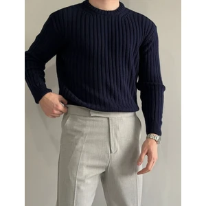 Erkek Oversize Fitilli Bisiklet Yaka