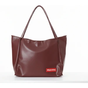 Bordo Soft Deri Fermuarlı Çanta