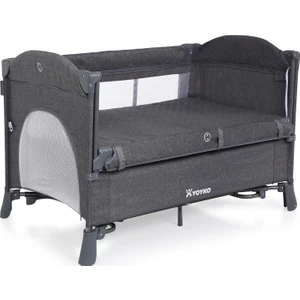 Exclusive Comfort 8 İn 1 Anne Yanı Park Yatak Oyun Parkı Gri 70 X 110 Cm