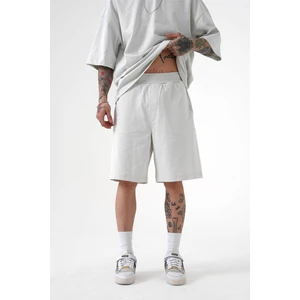 Erkek Premium Basic Pamuklu Şort Uzay Grisi