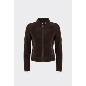 Kahve Deri Kadın Ceket