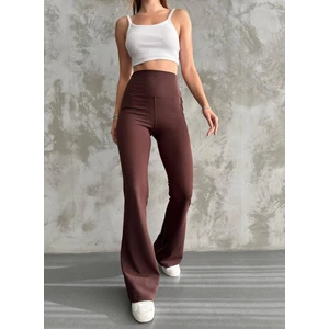 Kadın Dalgıç Kumaş Şardonlu Ispanyol Paça Tayt