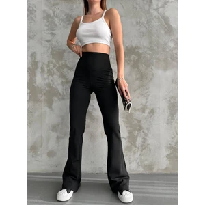 Kadın Dalgıç Kumaş Şardonlu Ispanyol Paça Tayt