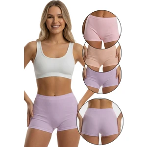 Kadın Üçlü Fitilli Modal Şort Model-1