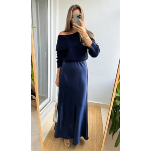 Gümüş Collection Saten Etek