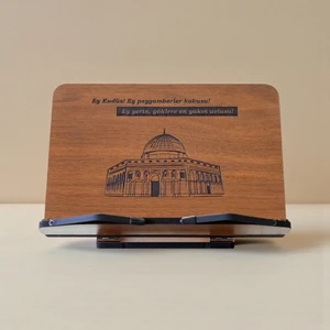 Kitap Okuma Standı Masaüstü Ahşap Rahle