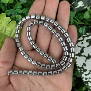 Silindir Gümüş Hematit Taşı 6x6 mm