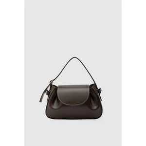 Shule Bags Lover Oval Çapraz Çanta Kahve