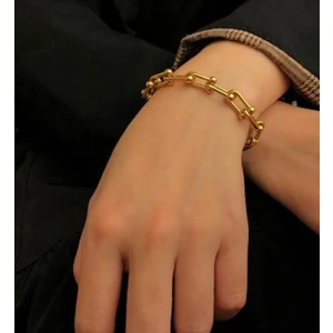 Tifany Model Bileklik Çelik Üzeri 14K Altın Kaplama