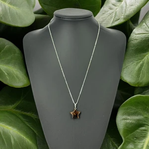 Yıldız Kaplan Gözü Taşı Kolye