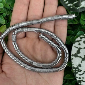 Disk Gümüş Hematit Taşı 6x1 mm