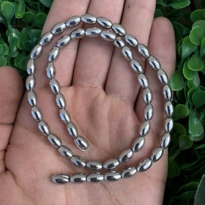 Arpa Gümüş Hematit Taşı 5x8 mm
