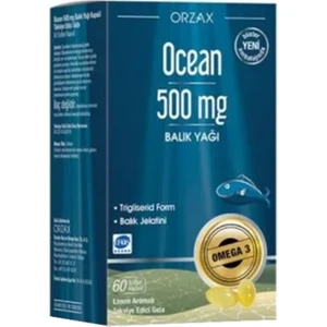 Ocean Plus 500 Mg Balık Yağı 60 Kapsül - Limon Aromalı
