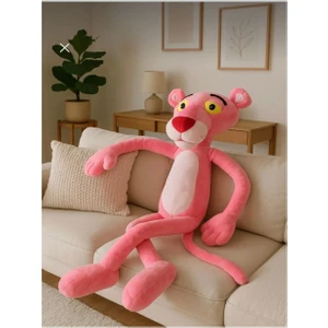 Pembe Panter Peluş 90 cm – Dev Boy & Sevimli Çocuk Hediyesi
