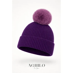 Yünlü Ponponlu Bere