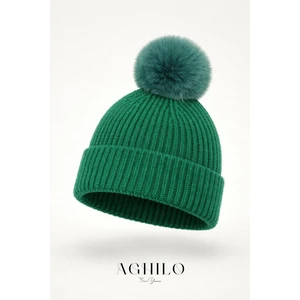 Yünlü Ponponlu Bere