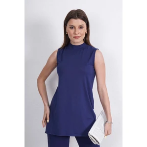 Viskon Kolsuz Tunik-Lacivert