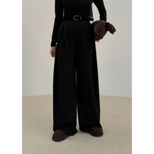 Moda Aksa 3851 Kruvaze Pantolon Siyah