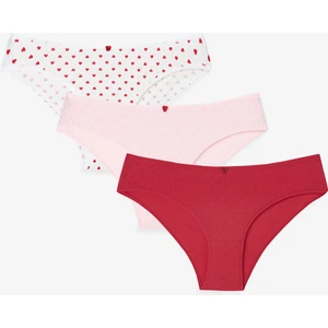 Kalp Pointel 3'lü Slip Külot
