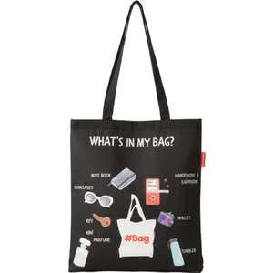 What Is In My Bag Baskılı Bez Çanta